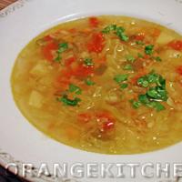 चावल के साथ सब्जी का सूप चावल की सब्जी का सूप